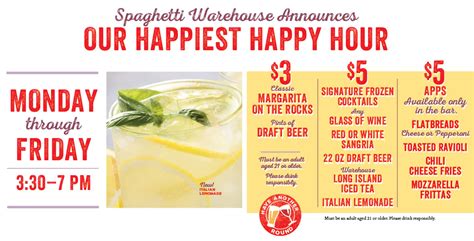 Happy Hour Spaghetti Warehouse