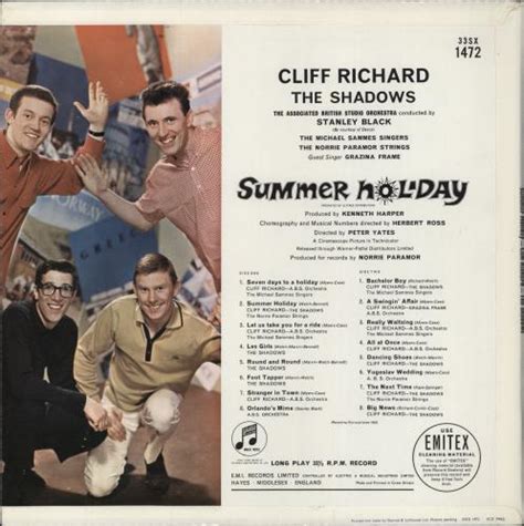 Cliff Richard Summer Holiday Ex Uk Vinyl Lp Album Lp Record 106125