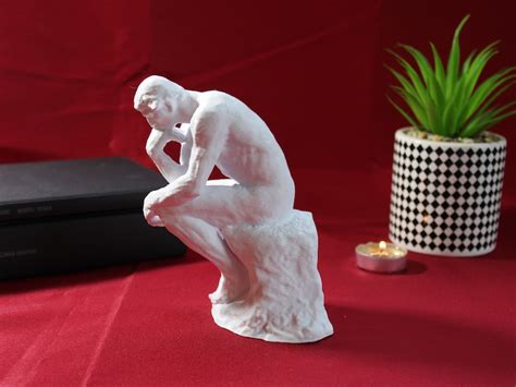 The Thinker Sculpture By Auguste Rodin Desktop Decoration Etsy