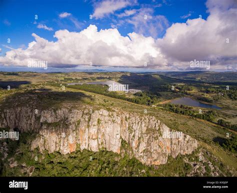 An Aerial View Of The Connemara Lakes In Zimbabwes Nyanga Stock Photo