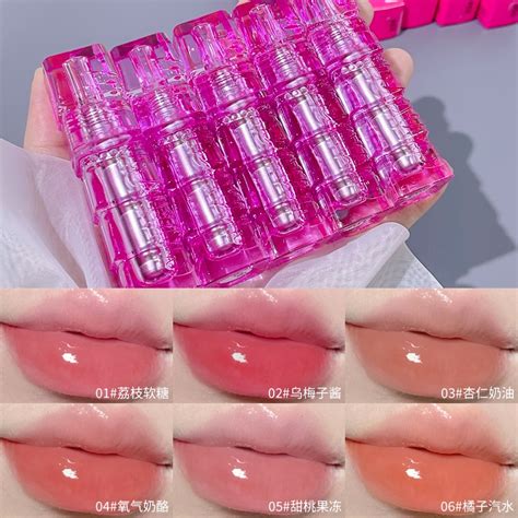 Hot Sale Kobeleen Mirror Surface Lip Glaze Is Light And Thin No Stuck Pattern Color