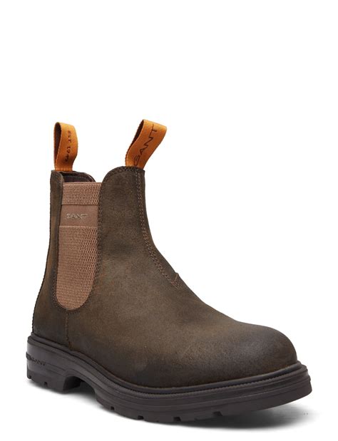 Gant Gretty Chelsea Boot Warm Khaki Brun Kr Boozt