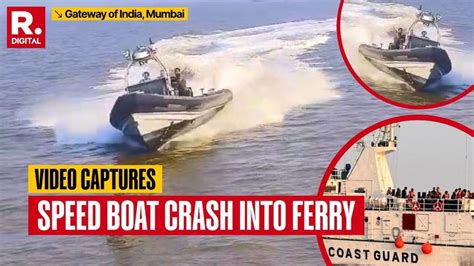 Dramatic Footage Shows Speed Boat Crashing Into Passenger Ferry Near