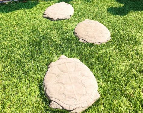 Seashell Stepping Stones Colorset Options Solid Durable Concrete