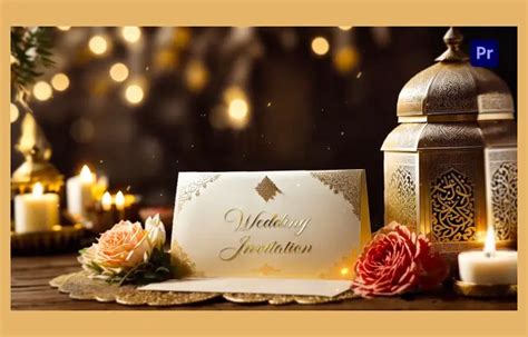 Arabic Themed D Nikah Ceremony Invitation Card Slideshow Premiere