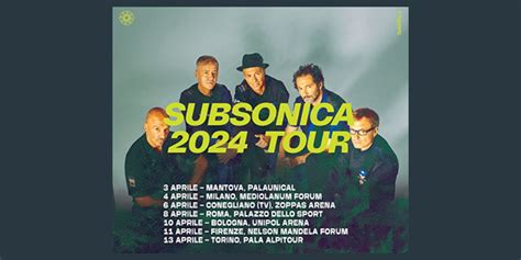 Biglietti Subsonica Tour 2024 tutte le date e le città del concerto