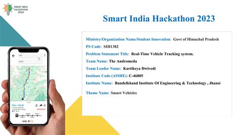 Real Time Vehicle Tracking System Smart India Hackathon Ppt Pptx