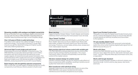 Denon PMA-900HNE Network Receiver with Wifi and HEOS – Anson Audio