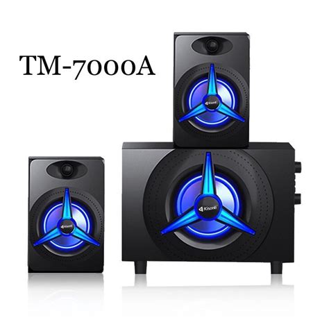 Loa Máy Tính Để Bàn Bluetooth 2 1 Kisonli TM 7000A Loa Gaming Nghe Nhạc