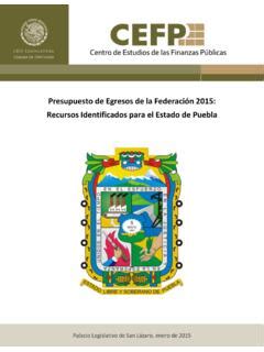 Presupuesto de Egresos de la Federación 2015 Recursos