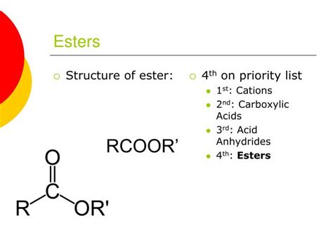 Ppt Esters Powerpoint Presentation Id1060269