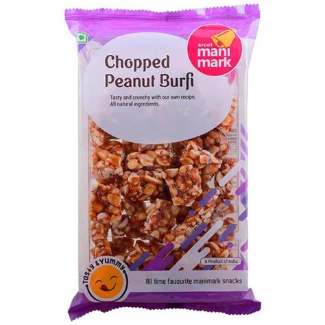 Buy Manimark Chopped Peanut Burfi Crunchy Online At Best Price Of Rs 100 Bigbasket