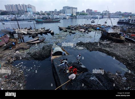 The Polluted River Buriganga And Its Surrounding Lives And Industries