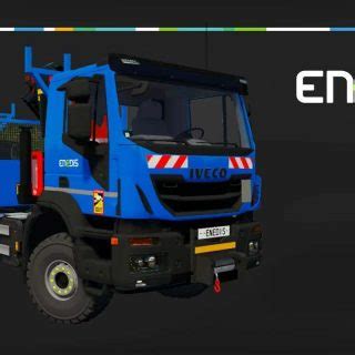 Camion Grue Iveco X Way Enedis V Fs Mod Farming Simulator