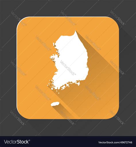 Highly detailed south korea map with borders Vector Image