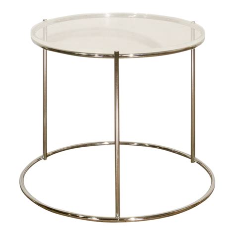 Ellis Chrome Side Table Relics Rentals