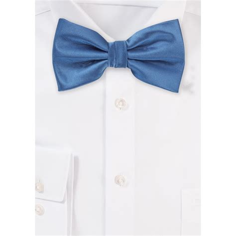 Steel Blue Mens Bow Tie Ties Necktie