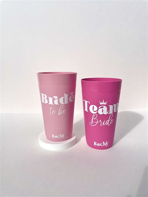 Bachelorette Party Cups 5 Team Bride And 1 Bride To Be Cups Bachelorette Party Decorations