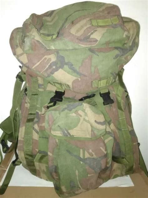 GENUINE BRITISH ARMY Bergen Rucksack DPM Camo 120l Used Without Side