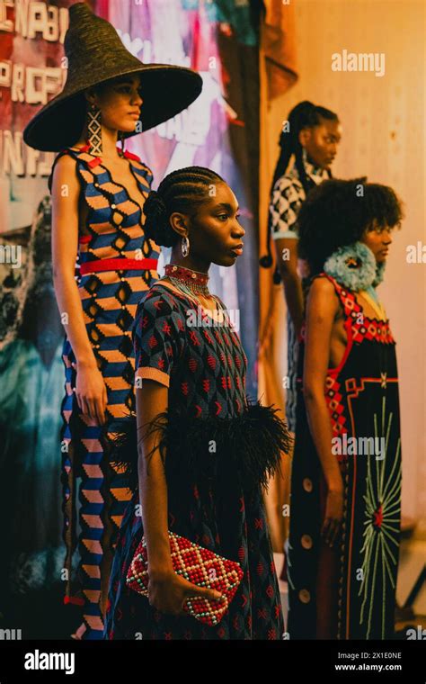 Models Pose During The Maxhosa Aw24 Presentation The South African