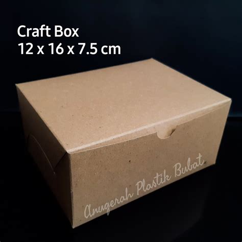 Jual Dus Snack Kraft X Non Laminasi Isi Pcs Box Kue Kraft Box