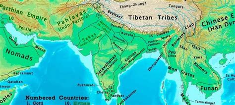 Map Of India During Ramayana And Mahabharata - Wordzz