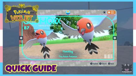 Where To Catch Fletchling In The Indigo Disk Pokemon Scarlet Violet