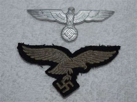 Excellent Original S Ww German Luftwaffe Cap Eagle On Black