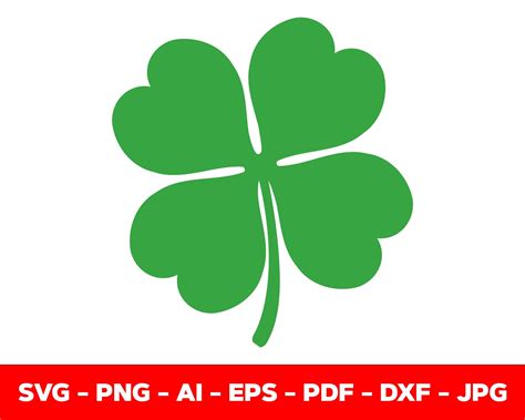 Shamrock Svg Clover Leaf Svg Trefoil Svg Saint Patricks Day Etsy