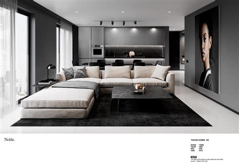 Grey Minimalist Apartment on Behance | Luxury living room, Minimalist ...