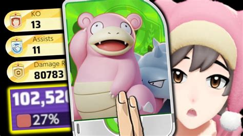 I CHOOSE YOU SCALD SLOWBRO 100k Damage Pokemon Unite YouTube