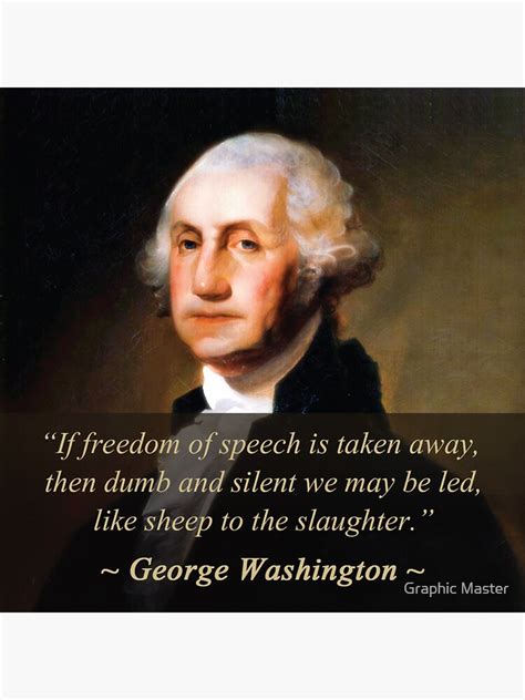 George Washington Quote Freedom Of Speech Sticker For Sale By Kzadro Redbubble