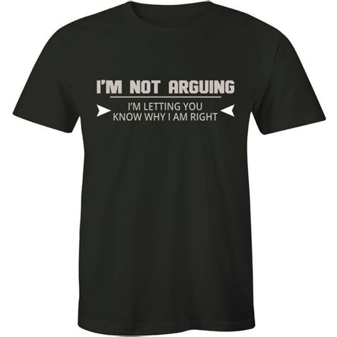 💰kjøp Im Not Arguing T Shirt Funny Present T For Men Cute T Shirt Retro Clothes Online Billig