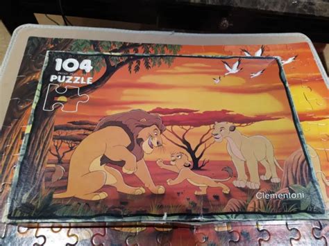 VINTAGE LION KING Disney Jigsaw Clementoni Supercolor 104 Pieces Puzzle