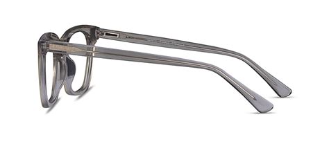 Lunar Visage Carré Clear Gray Monture Lunettes De Vue Eyebuydirect France