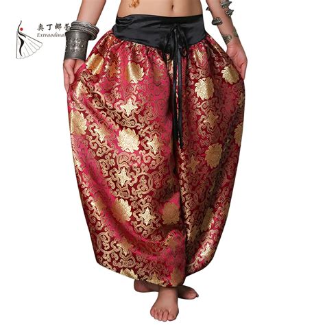 Buy Modern Red Gold American Tribal Style Belly Dancer Tribal Costume Women