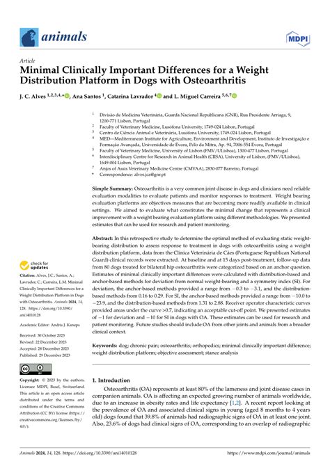 Pdf Minimal Clinically Important Differences For A Weight