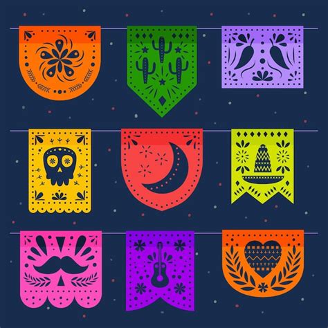 Free Vector Flat Cinco De Mayo Mexican Decoration