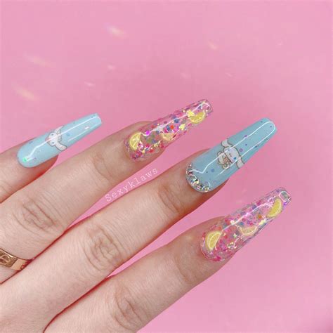 Kawaii Cinnamo Press On Glue On Nails Etsy Glue On Nails Nails Nail Sizes