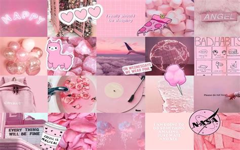 Pink Anime Aesthetic Collage Wallpaper Laptop / As you can notice there ...