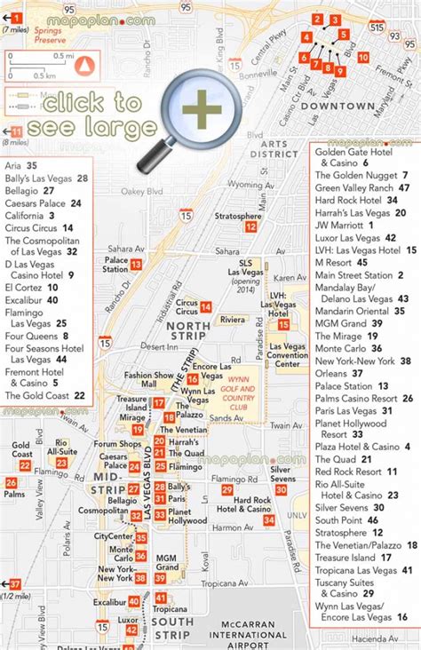 Printable Map Of Las Vegas Strip With Hotel Names - Printable Maps