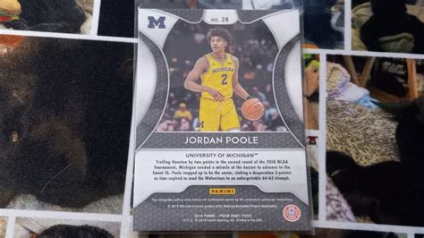 Jordan Poole Prizm Draft Picks Rookie Card Rc Warriors