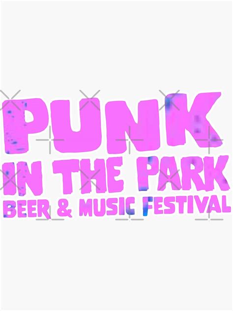 Punk Park Festival Sticker By Wondercreep Redbubble