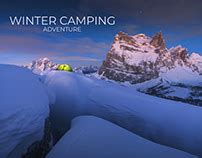 WINTER CAMPING in the DOLOMITES | Behance