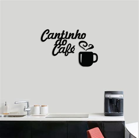 Aplique Palavra Decorativa Cantinho Do Café Mdf Decoração Elo7