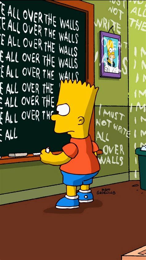 Bart Simpson Chalkboard Original