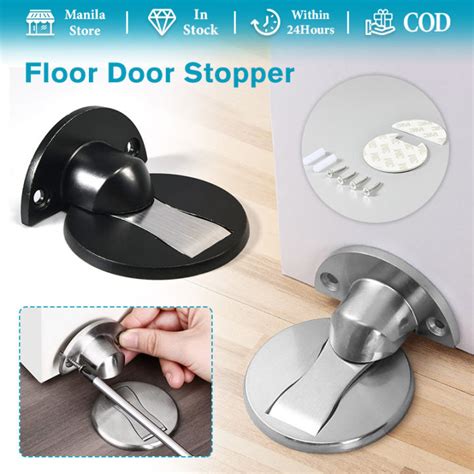 Floor Mount Magnet Door Stopper Floor Metal Invisible Magnetic Door