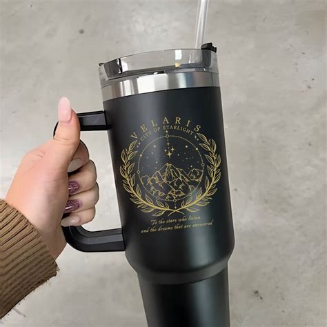 Velaris Tumbler 40oz With Handle City Of Starlight 40oz Etsy