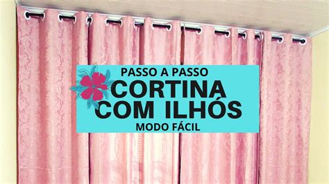 COMO FAZER CORTINA DE ILHÓS PASSO A PASSO TUTORIAL MODO FÁCIL YouTube