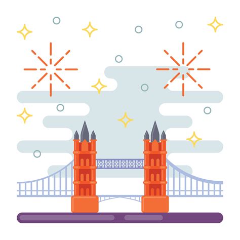 Trendy London Bridge 13955840 Vector Art at Vecteezy